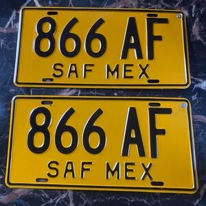 License Mex Plates